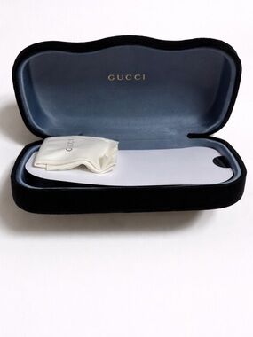 Gucci Black Velvet Eyewear Case